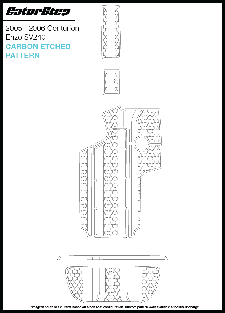 2005-2006 Centurion Enzo SV240 GatorStep Flooring Carbon Etched
