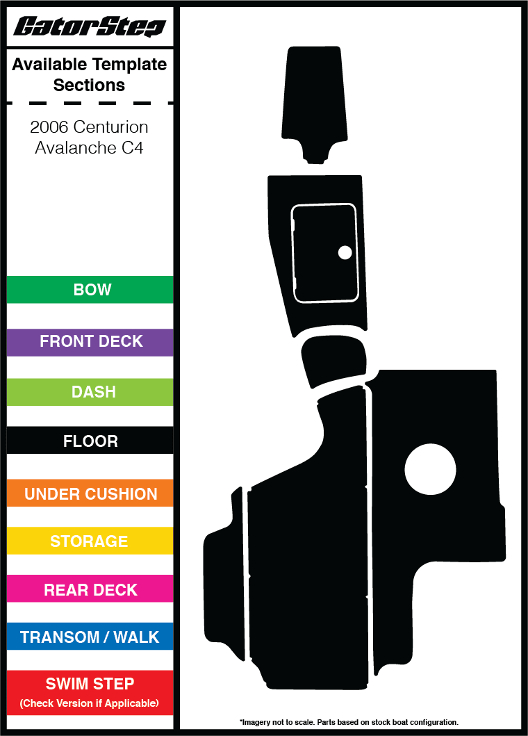 2006 Centurion Avalanche C4 GatorStep Flooring