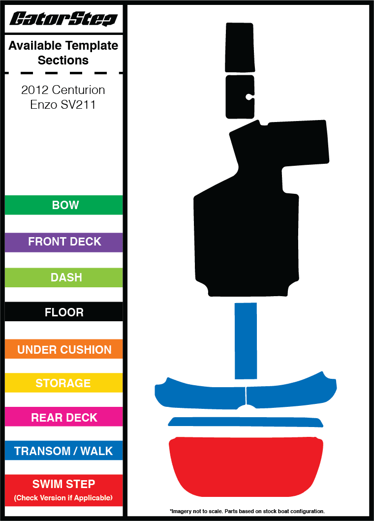 2012 Centurion Enzo SV211 GatorStep Flooring