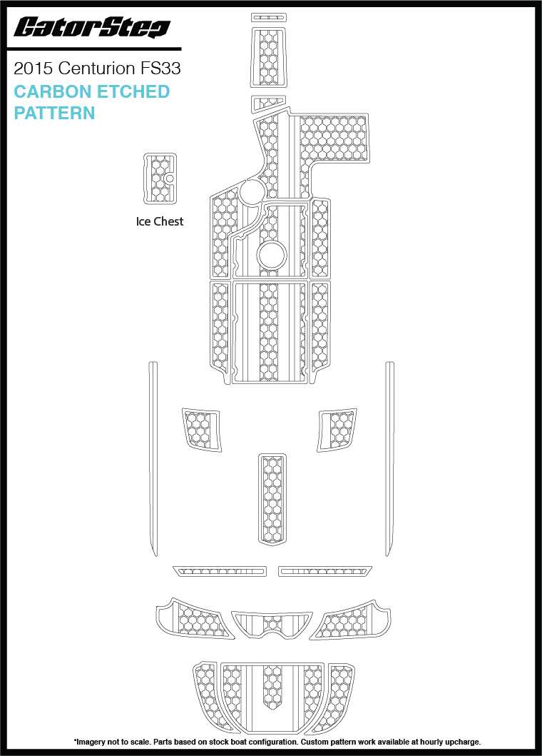 2015 Centurion FS33 GatorStep Flooring Carbon Etched