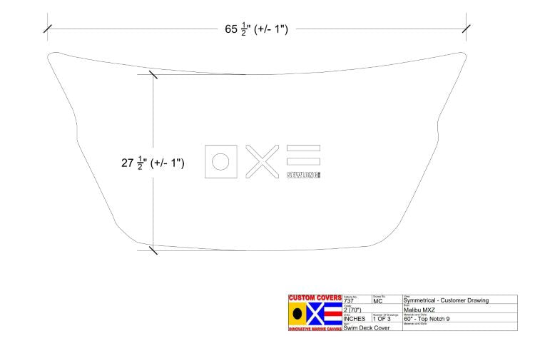 Malibu MXZ Surf Gate (Narrow) Swim Platform Cover