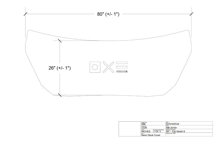 MB Angled Swim Platform Cover