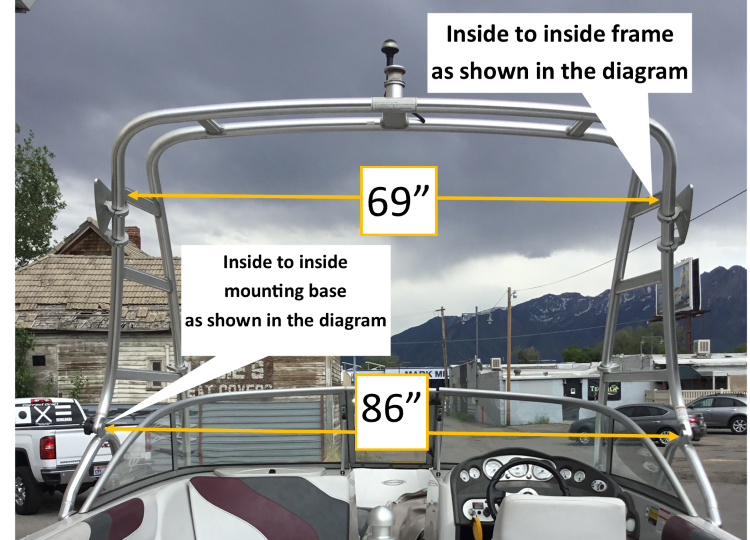 Moomba LSV RadaCage 2.1 Folding Canopy Top