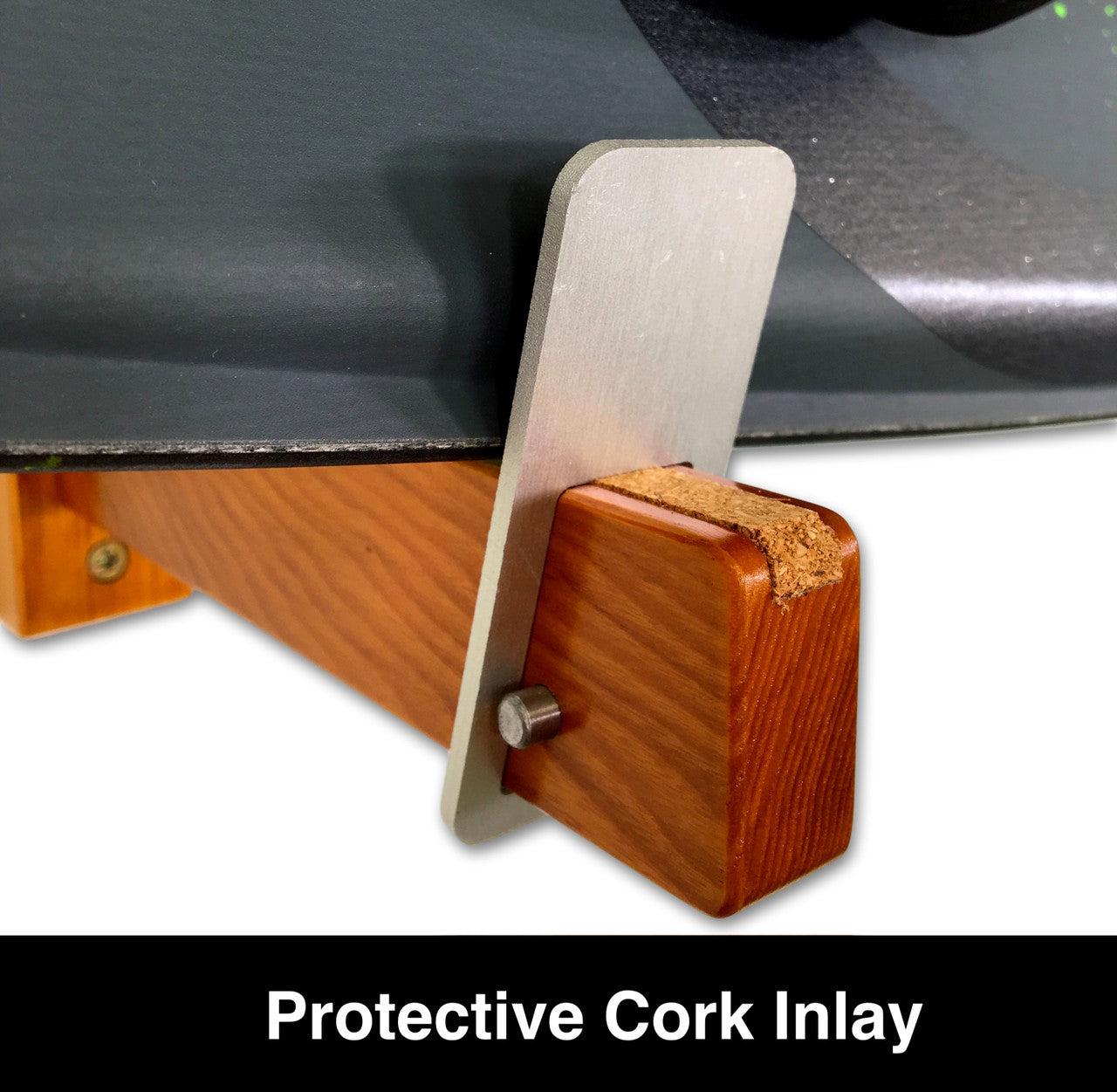 Solid Oak Wakeboard Display | Minimalist Wood Rack | Holds 20 lbs