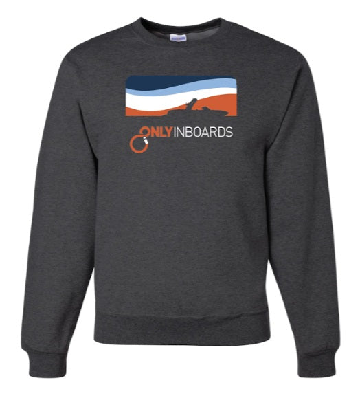 onlyinboards crewneck sweatshirt black heather