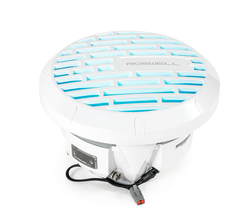 Roswell R1 White 10 inch subwoofer LED