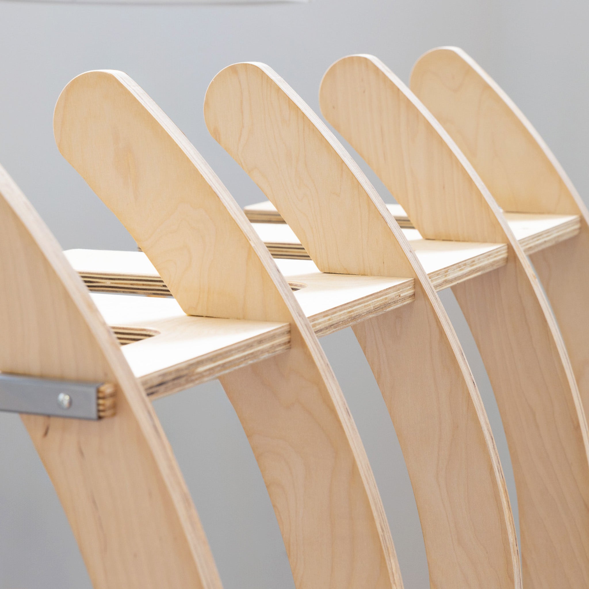 Big Sur Surfboard Storage Wood Stand | Holds 4 Surfboards