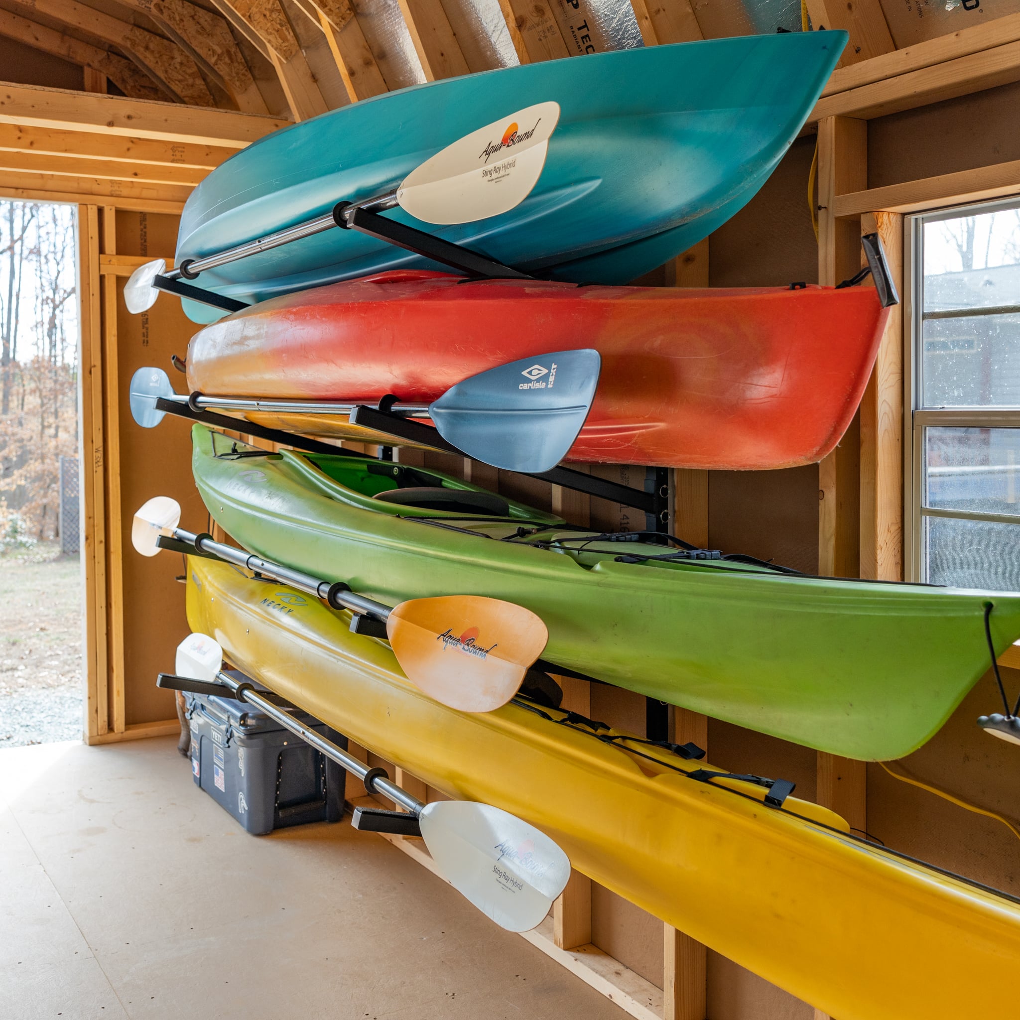 Champlain Kayak Storage | Indoor Adjustable Rack | 4 Levels