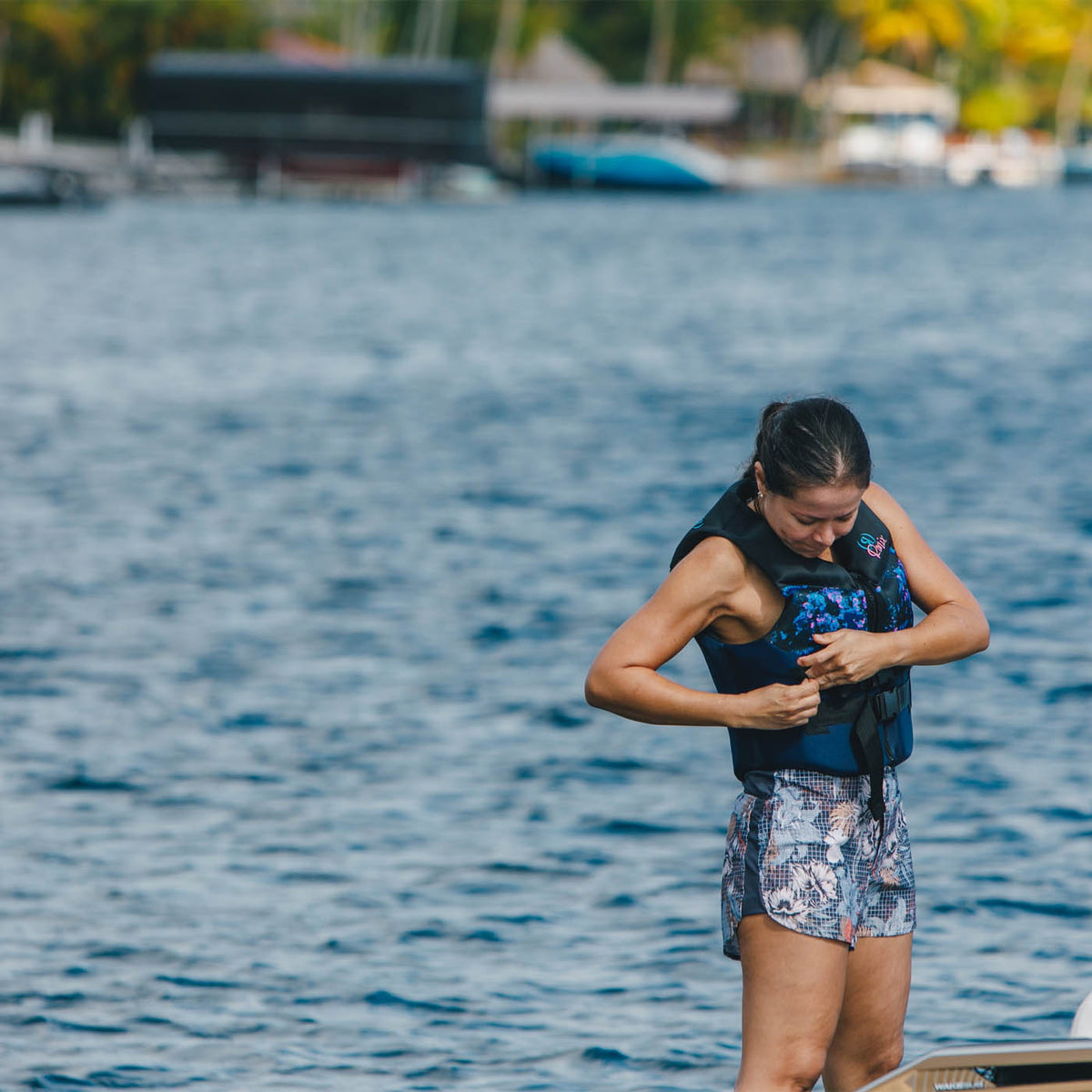Ronix Daydream Women's CGA Life Jacket in Navy / Floral