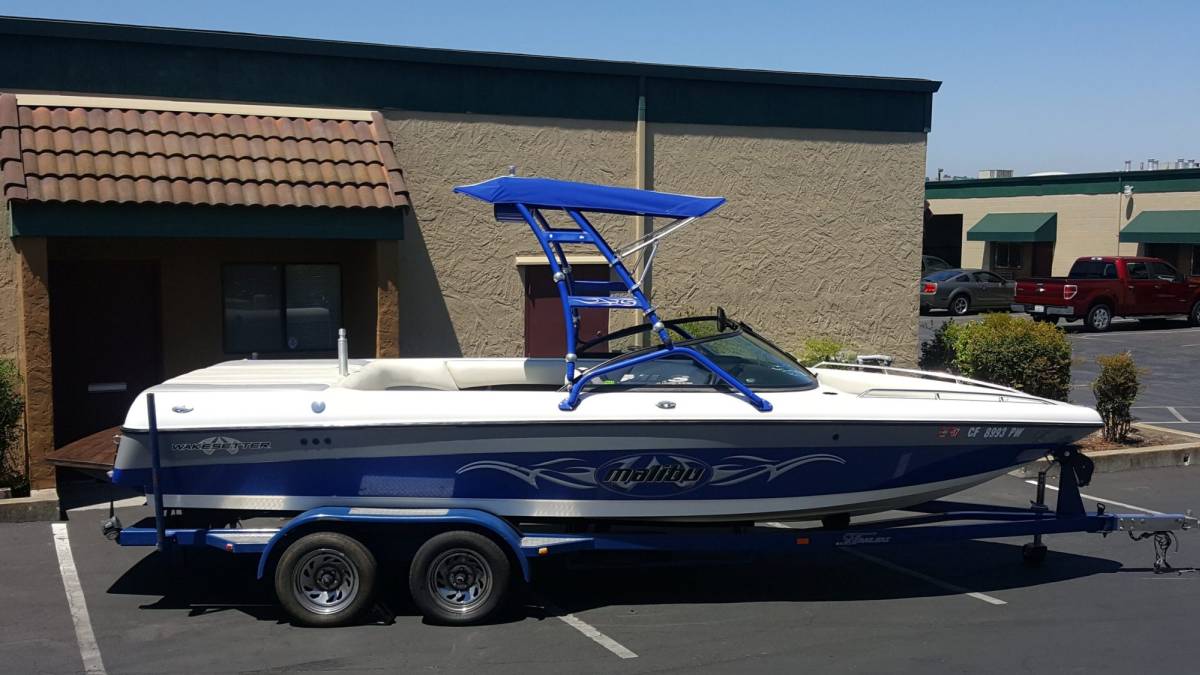 Skylon Swoop Over the Tower Bimini Top for Malibu OnlyInboards