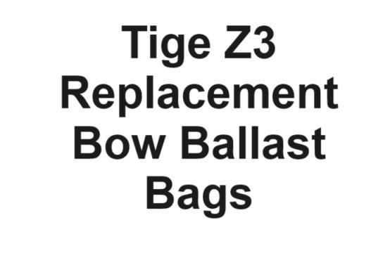 tige z3 bow ballast bags