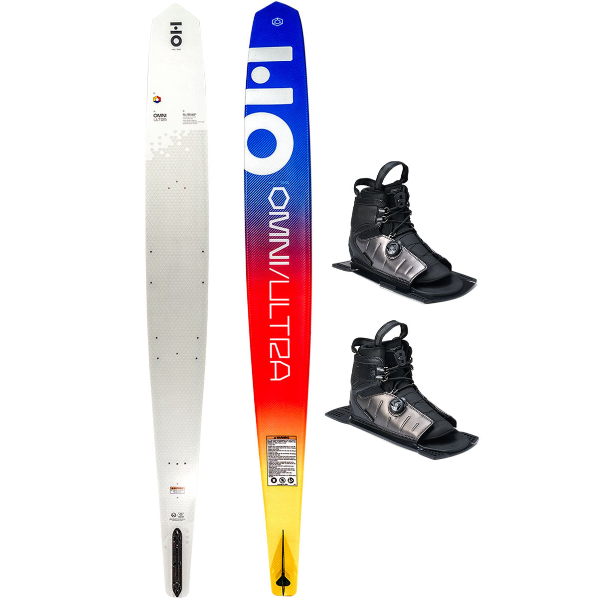 HO Omni Ultra White WIDE w/ Double Stance ATOP Water Ski Package 2026