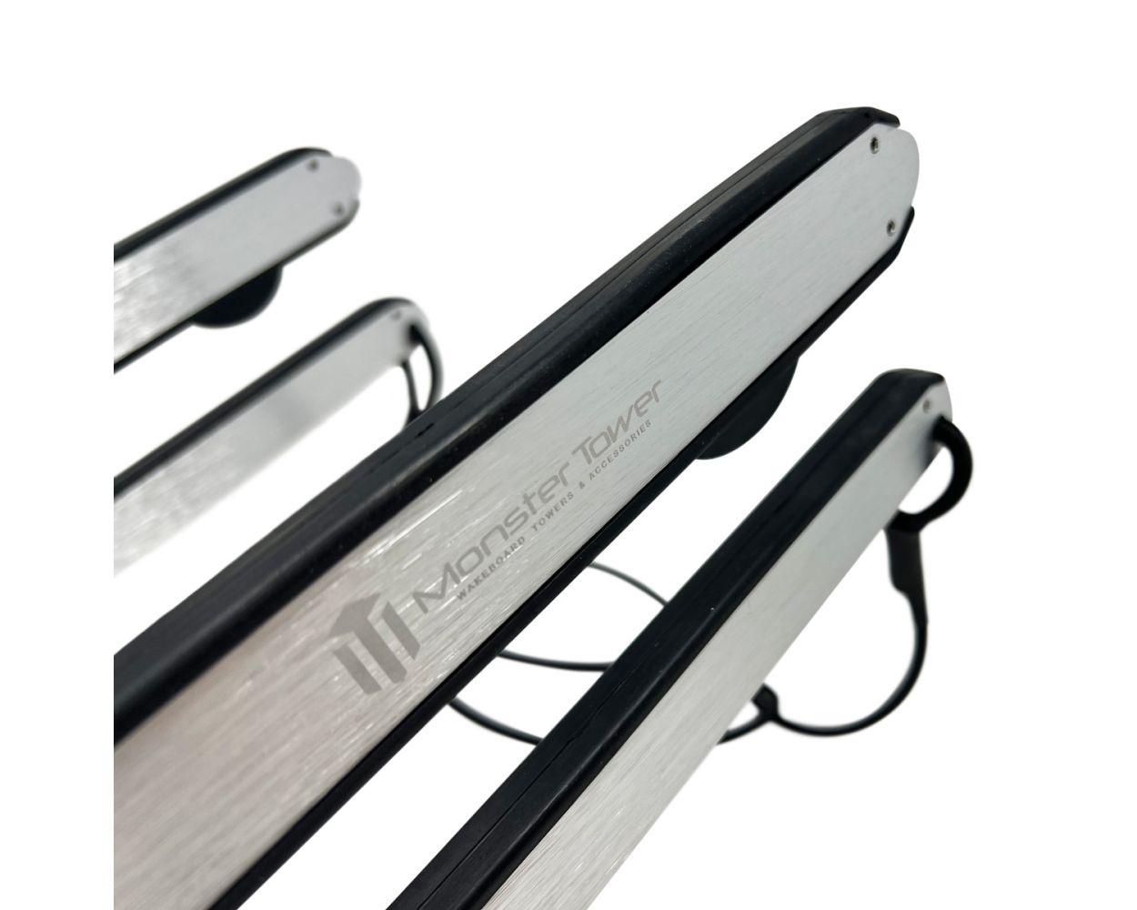 brushed monster wake surf rack