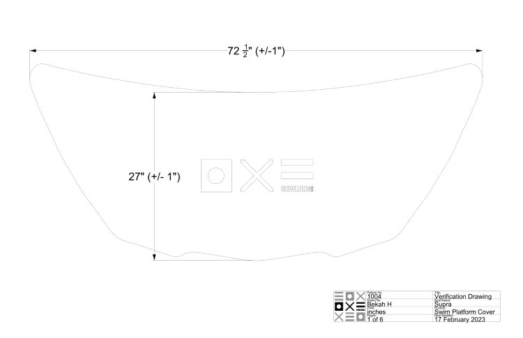 Supra Swim Platform Cover