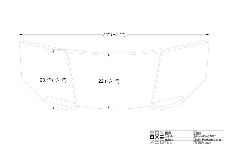 MasterCraft NXT Swim Platform Cover