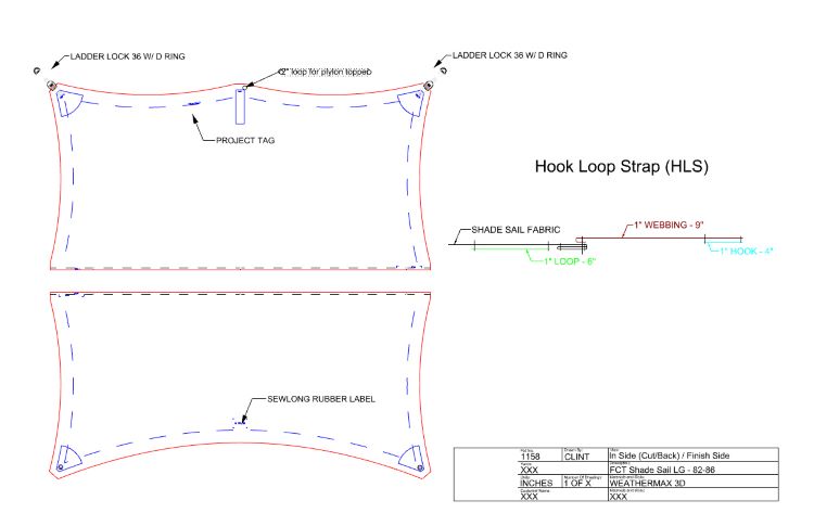 8' Folding Canopy Mounted Shade Sail, 83"-85" Wide