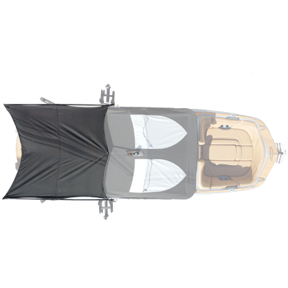 8' Folding Canopy Mounted Shade Sail, 83"-85" Wide