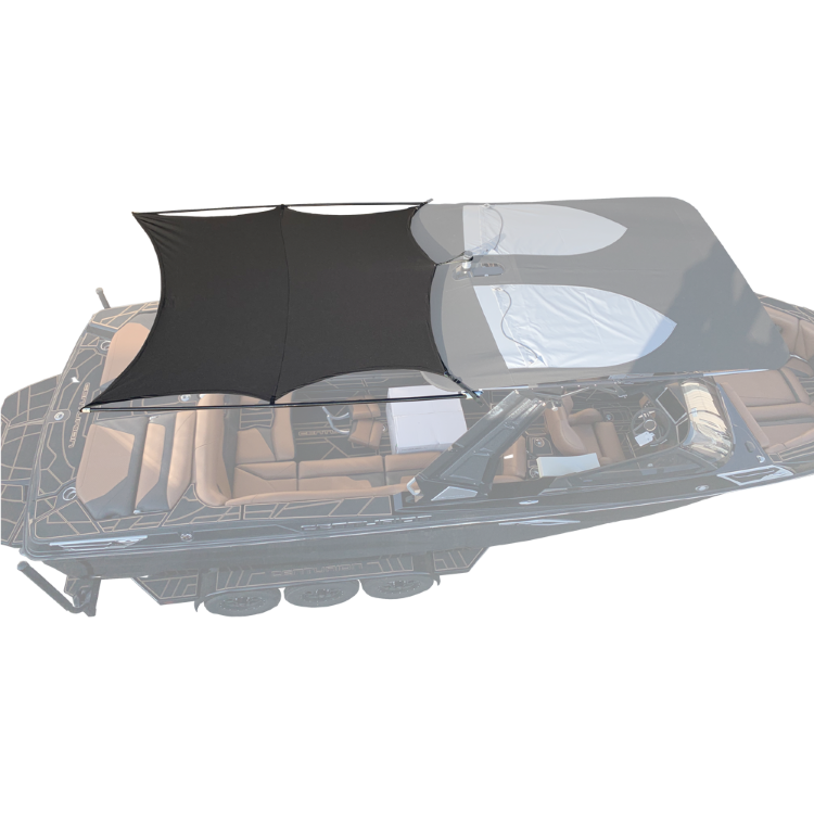 8' Folding Canopy Mounted Shade Sail, 74"-76" Wide