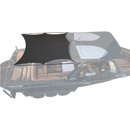 8' Folding Canopy Mounted Shade Sail, 74"-76" Wide