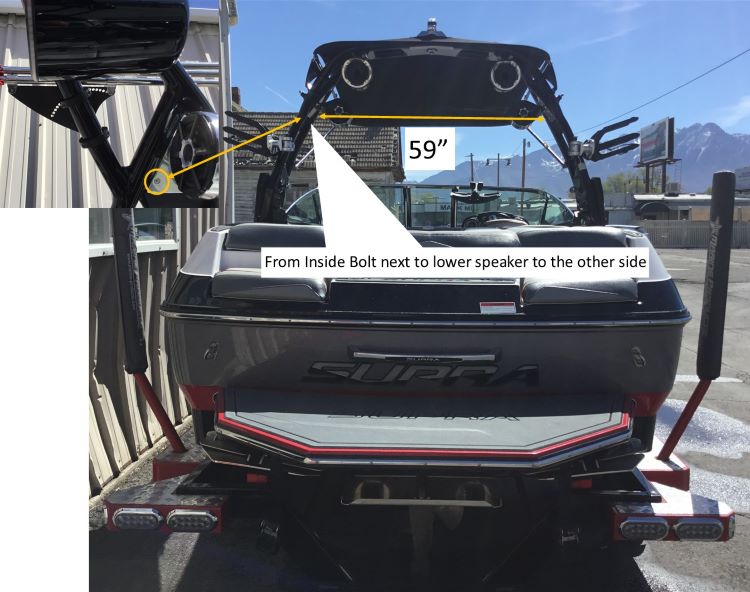 Supra-Moomba Pro Tower Folding Canopy Top 