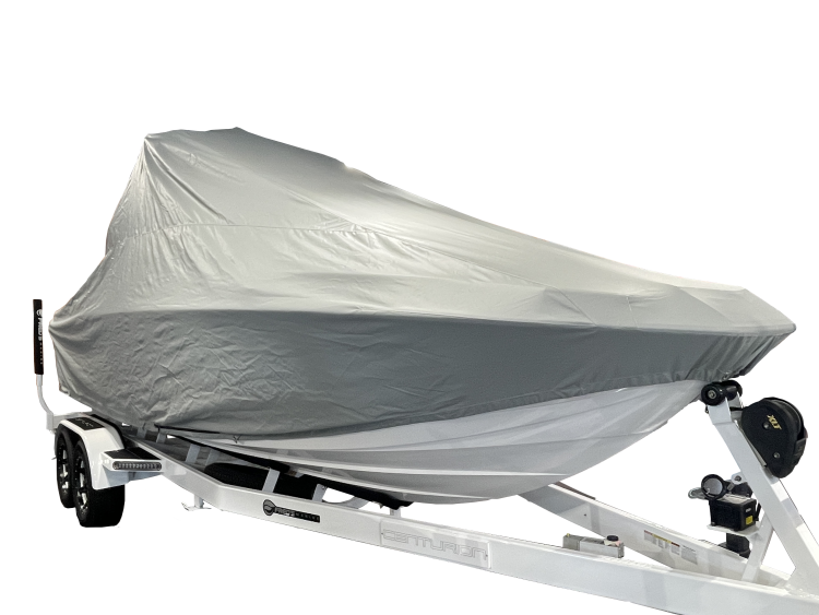 Centurion Ri245 with Dropzone Tower and Roswell bimini Double Up Storage Cover