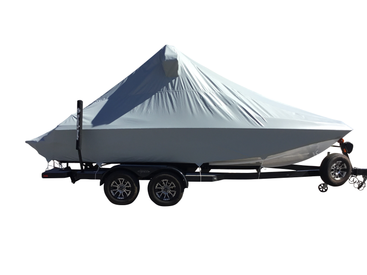Axis A20 with Grey Skull Tower and Factory Bimini Double Up Storage Cover