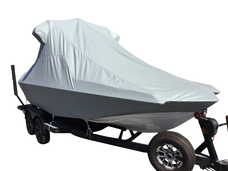 Axis A20 with Grey Skull Tower and Factory Bimini Double Up Storage Cover