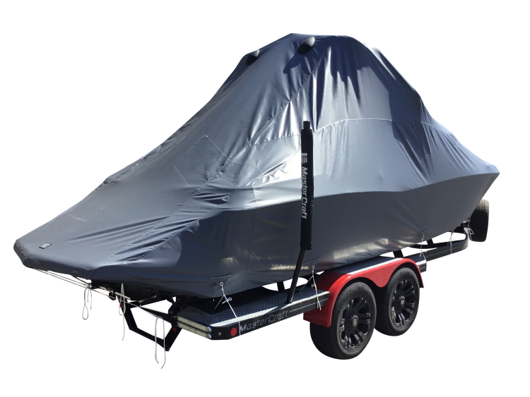 MasterCraft X30 with ZFT4 Tower Double Up Storage Cover