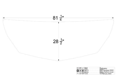 Nautique GS Swim Platform Cover