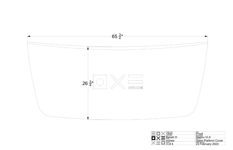Malibu 21 VLX Swim Platform Cover