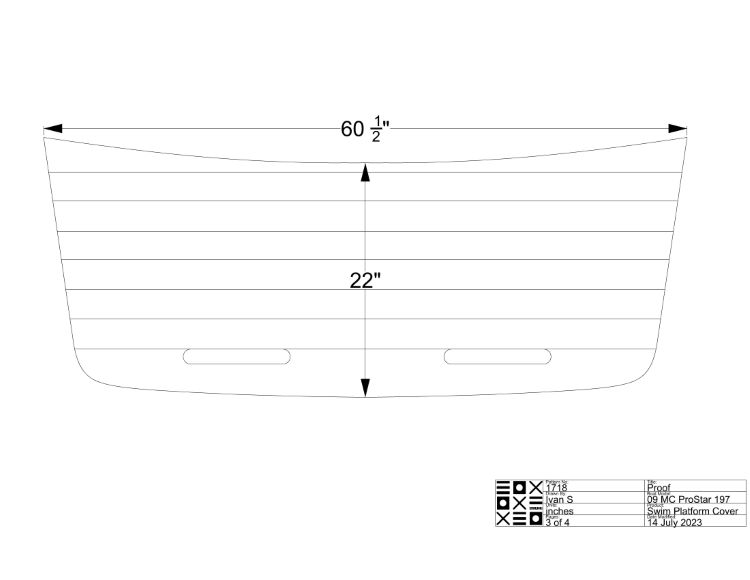 MasterCraft ProStar 197 Swim Platform Cover