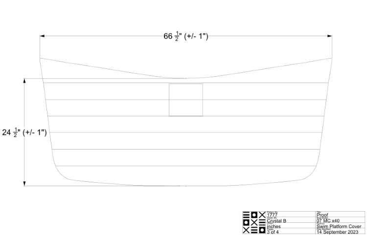 MasterCraft Teak Swim Platform