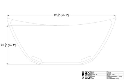 Supra Motorized Step Swim Platform Cover