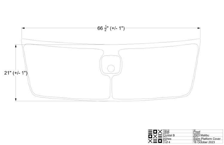 Malibu Access Hole Swim Platform Cover