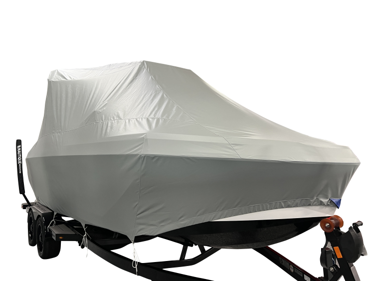Nautique S23 with Flight Control Tower and Factory Bimini Double Up Storage Cover