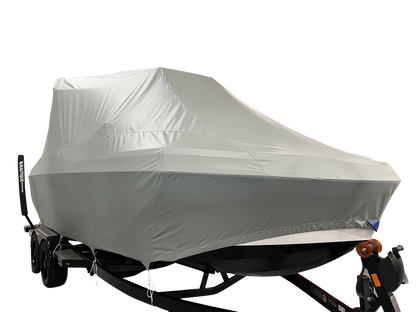 Nautique S23 with Flight Control Tower and Factory Bimini Double Up Storage Cover
