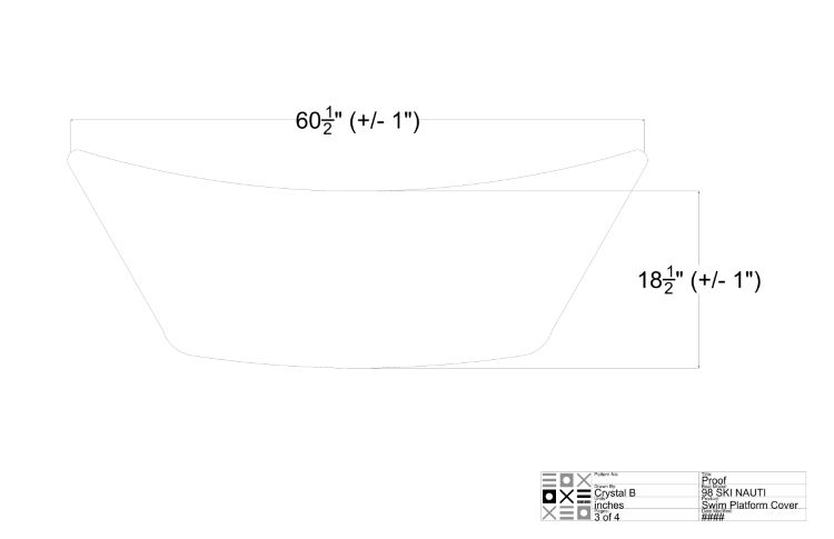 Nautique Ski Nautique Swim Platform Cover