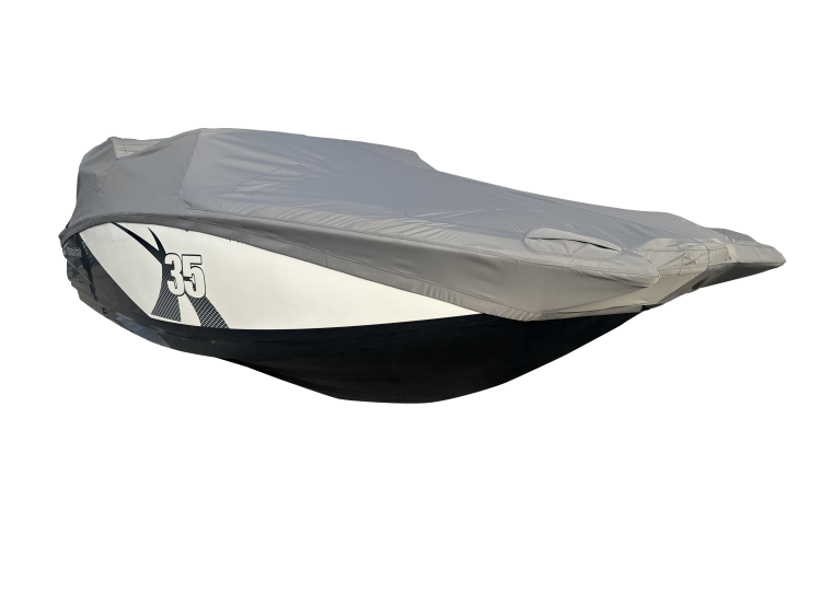 MasterCraft X35 with ZFT5 Tower and factory bimini TD Ratchet Cover