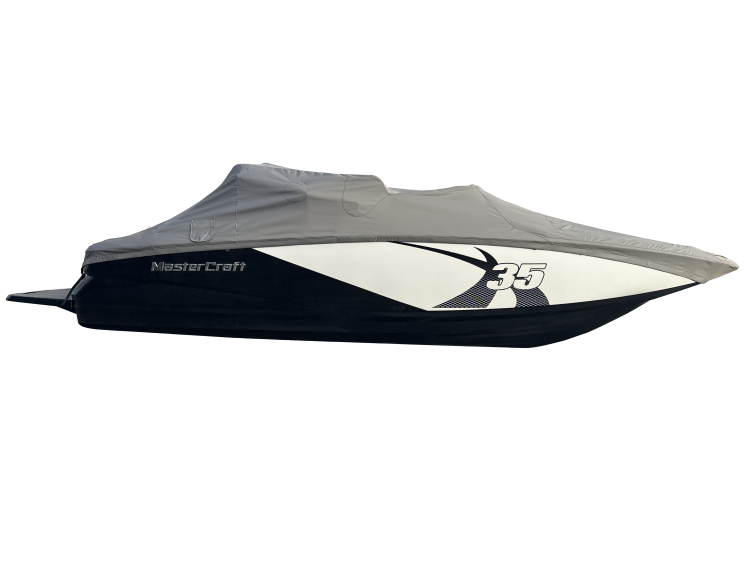 MasterCraft X35 with ZFT5 Tower and factory bimini TD Ratchet Cover