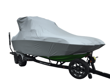 Supra SA With Roswell Pro Edge Tower and Factory bimini Double Up Storage Cover