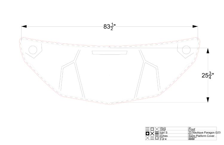 Nautique Paragon Swim Platform Cover