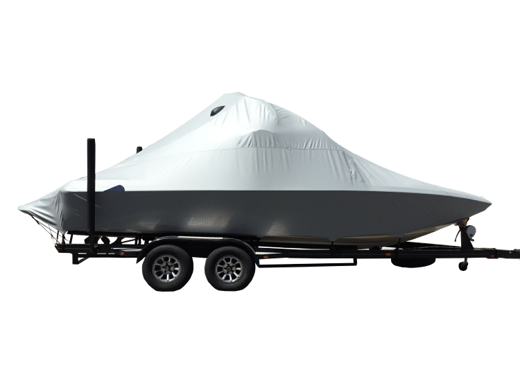 Centurion Avalanche With Evo2 tower and no bimini Double Up Storage Cover