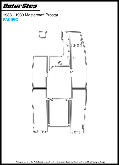 1988-1989 Mastercraft ProStar GatorStep Flooring Pacific