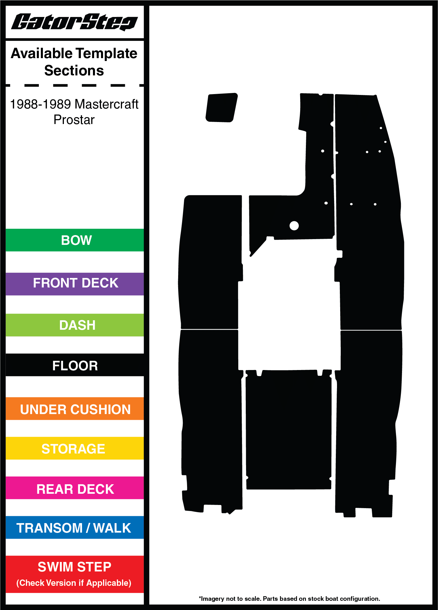 1988-1989 Mastercraft ProStar GatorStep Flooring