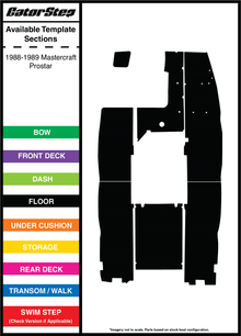 1988-1989 Mastercraft ProStar GatorStep Flooring