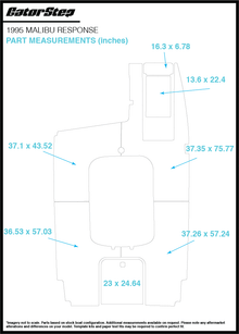 1995 Malibu Response GatorStep Flooring Dimensions
