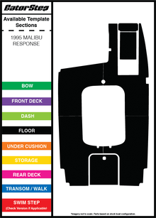 1995 Malibu Response GatorStep Flooring Parts