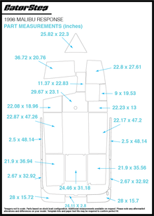 1998 Malibu Response GatorStep Flooring Dimensions