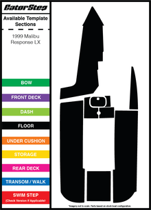 1999 Malibu Response LX GatorStep Flooring Parts