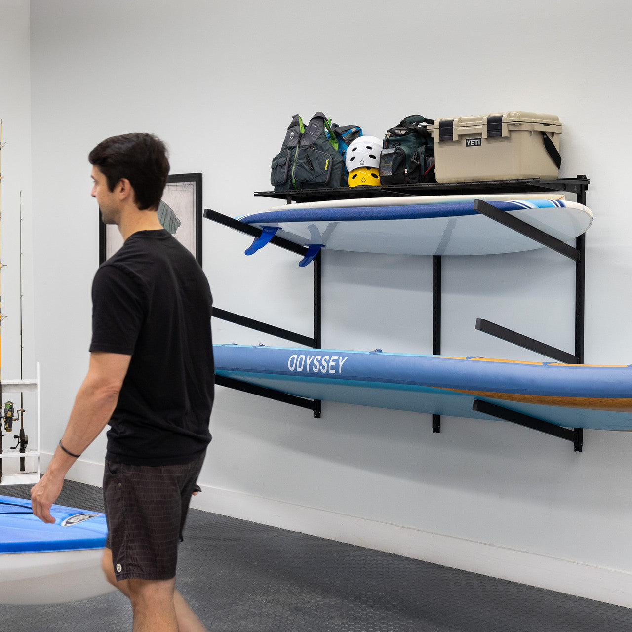 G-Watersport Pro | Adjustable Wall Storage System | Holds 500 lbs